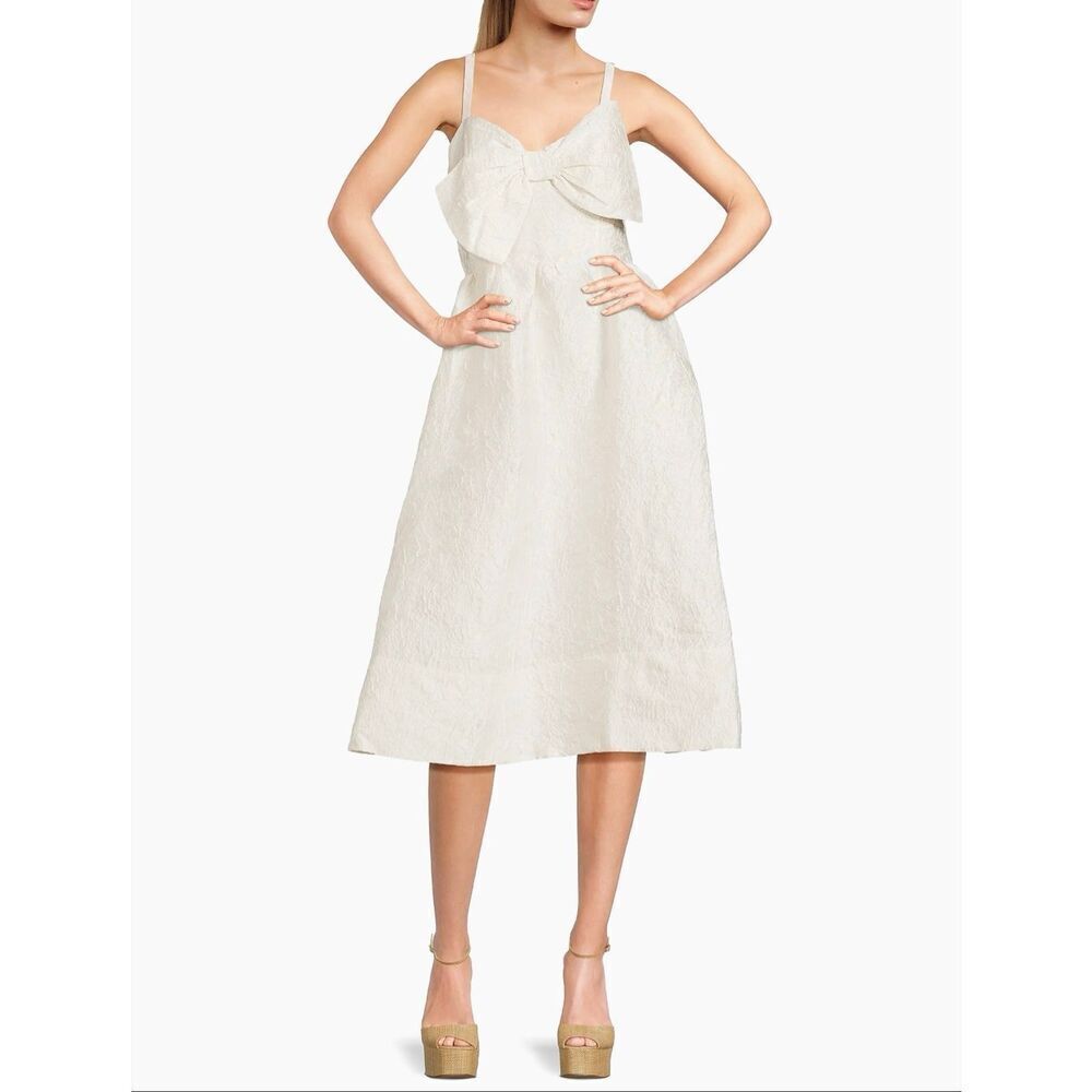 Lilly Pulitzer Ellara Jacquard Midi Bow Dress 2 NWT